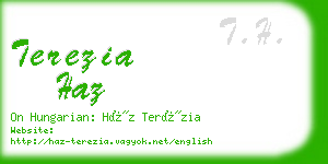 terezia haz business card